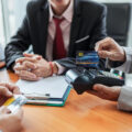 Businessman credit card